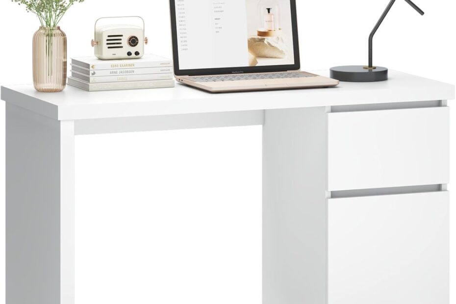 Furtble White Desk Review: The Perfect Small Workstation for Your Bedroom or Home Office!