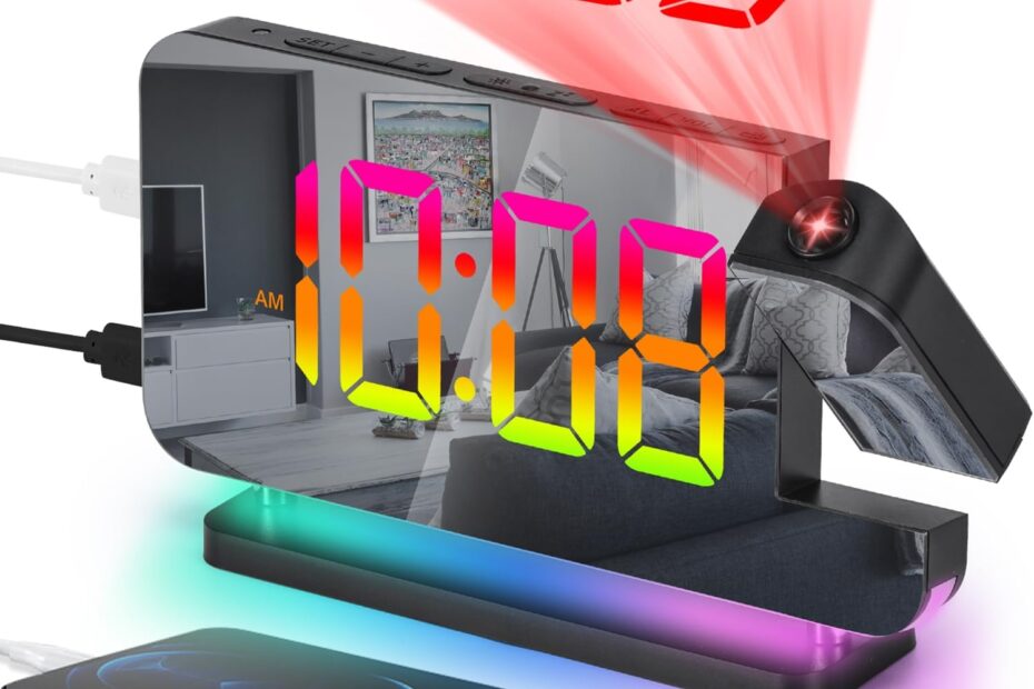 Illuminate Your Nights: The Ultimate Review of the SZELAM Projection Alarm Clock!