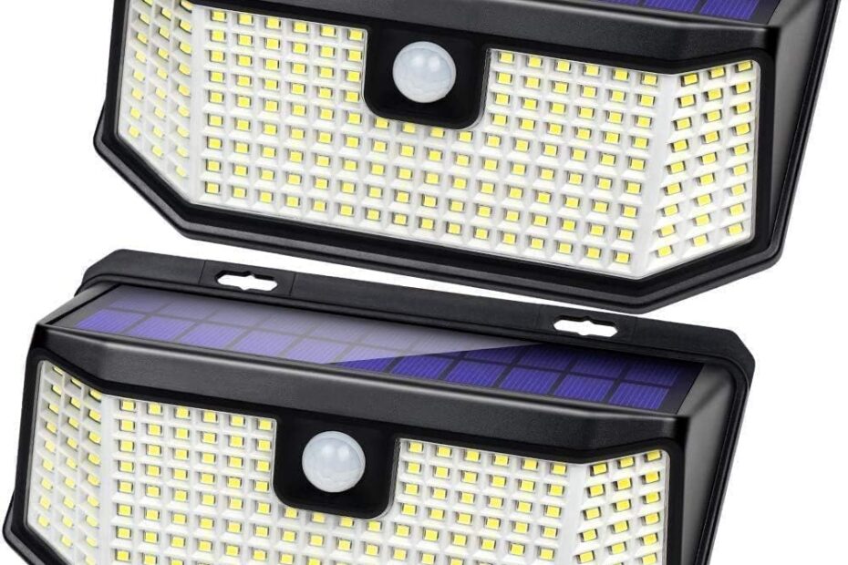 Illuminate Your Outdoors: A Review of Aootek 182 LEDs Solar Motion Sensor Lights