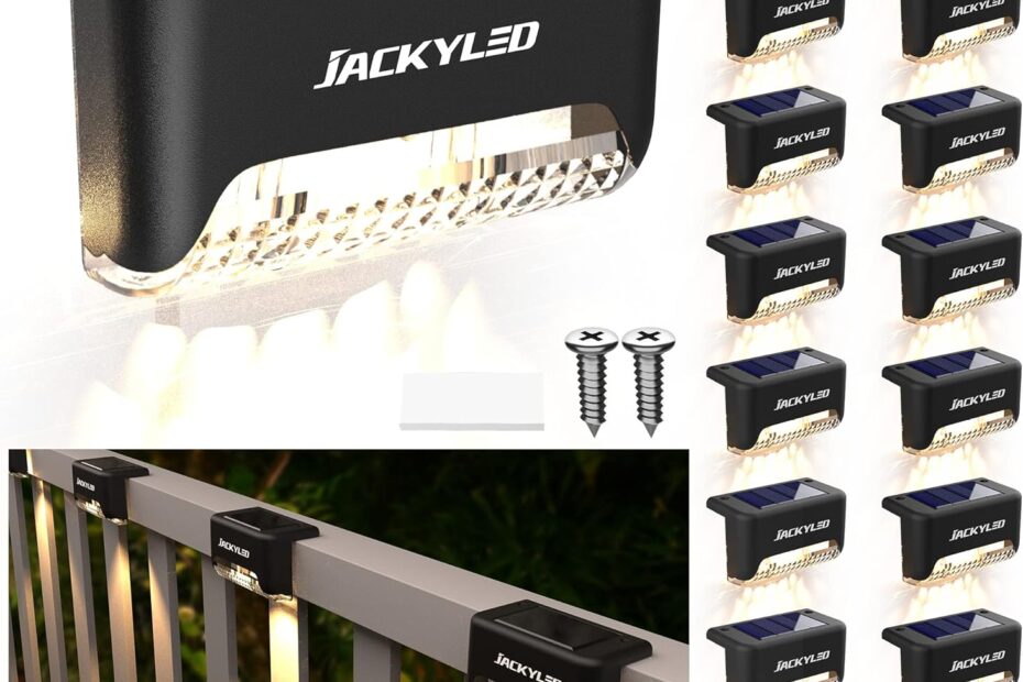 Illuminate Your Outdoors: JACKYLED Solar Step Lights Reviewed!