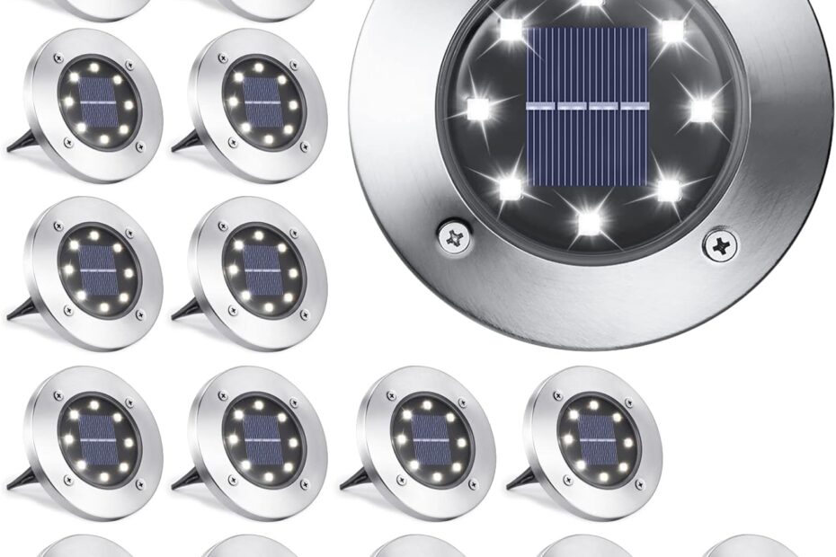 Illuminate Your Outdoors: LYHOPE 16 Pack Solar Ground Lights Review