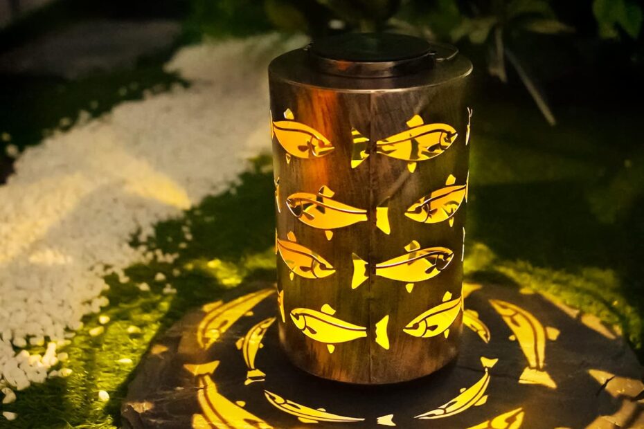 Illuminate Your Outdoors: Review of Fish Hollowed-Out Solar Lanterns