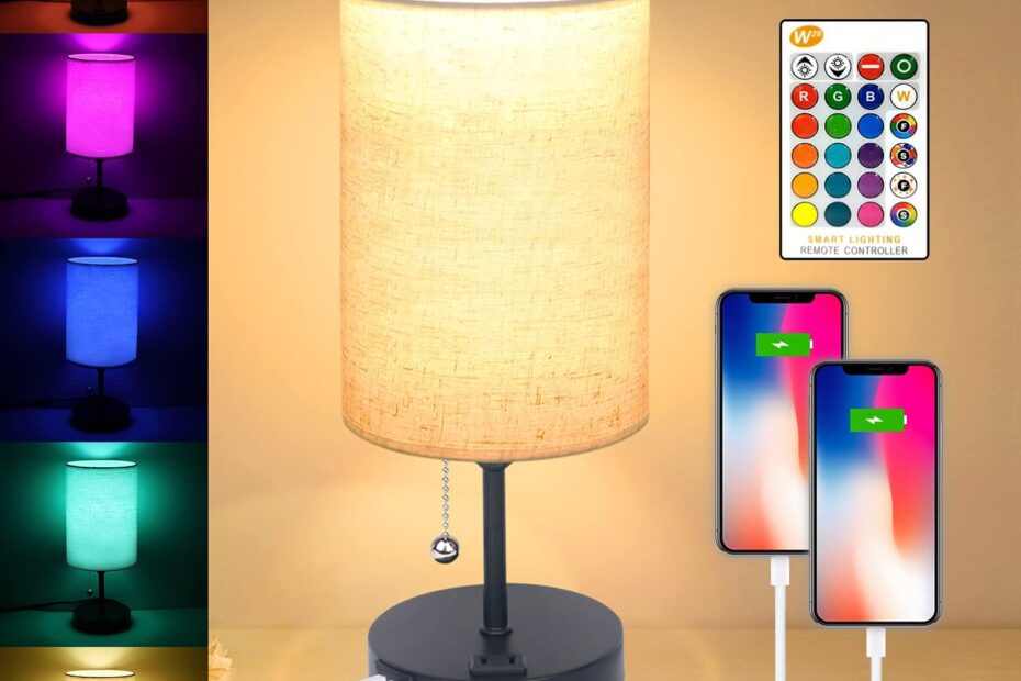 Illuminate Your Space: A Review of the 3-Way Dimmable Nightstand Lamp with USB & RGB Features