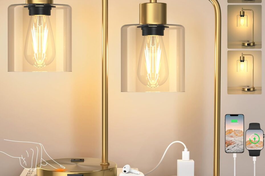 Illuminate Your Space: QiMH Industrial Touch Control Table Lamps Review