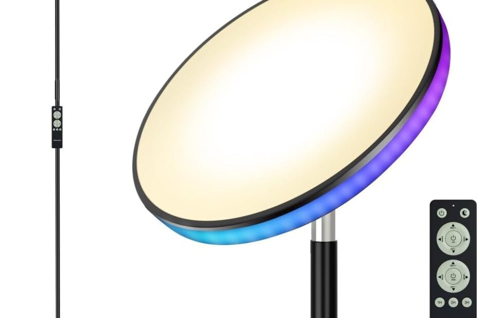 Illuminate Your Space: Review of the UFO 71in Modern Floor Lamp with Remote and Timer
