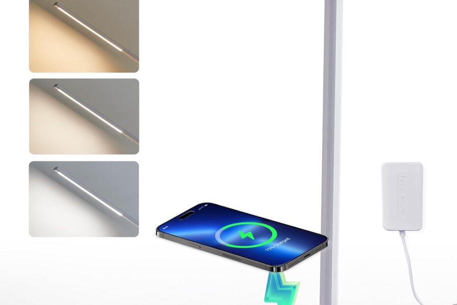 Illuminate Your Space: Review of the Upgraded LED Desk Lamp with Wireless Charger