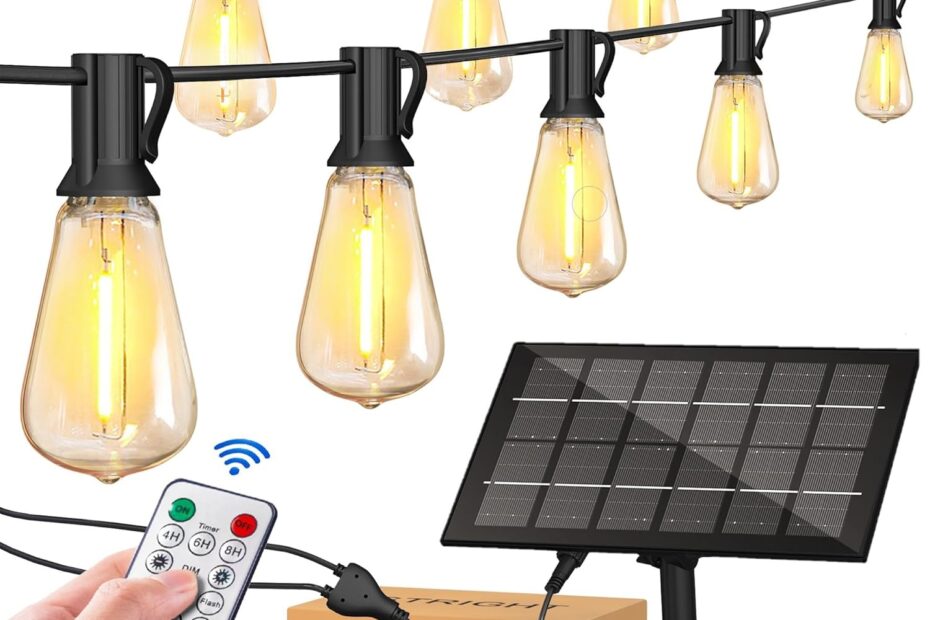 Illuminate Your Space: Stright Solar String Lights Review - 120FT of Magic!