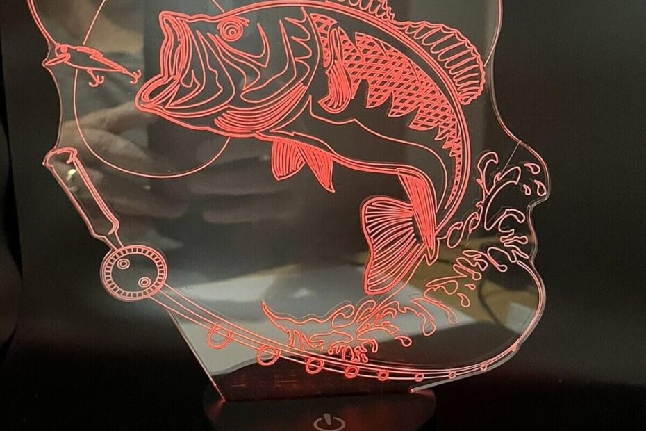 Illuminate Your Space: The 3D Fish Fishing Night Light Review!