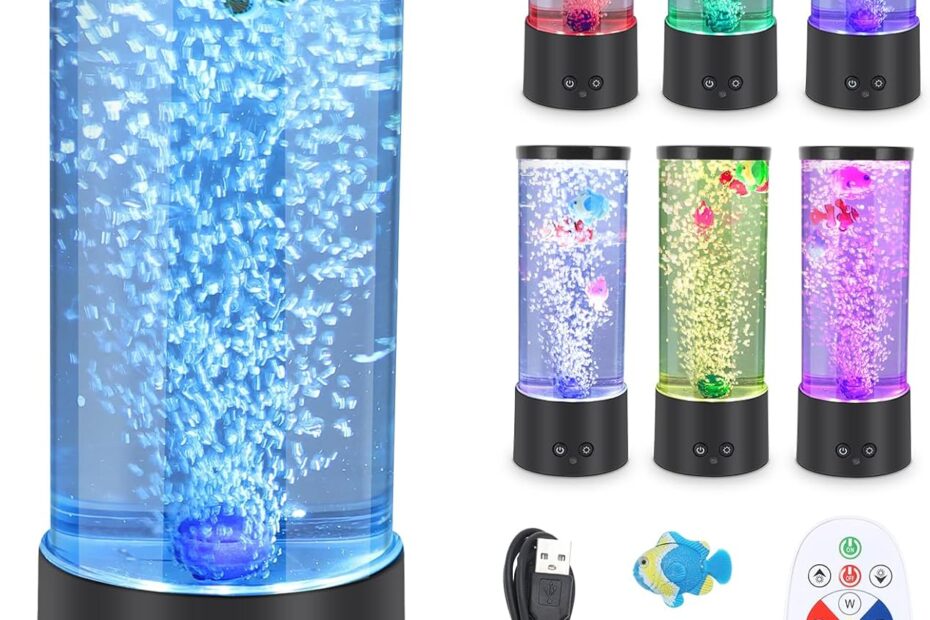 Illuminate Your Space: The 7-Color Bubble Fish Lamp Review