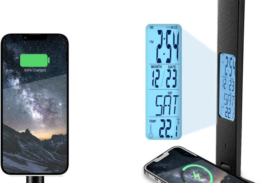 Illuminate Your Space: The Ultimate LED Desk Lamp with Wireless Charging