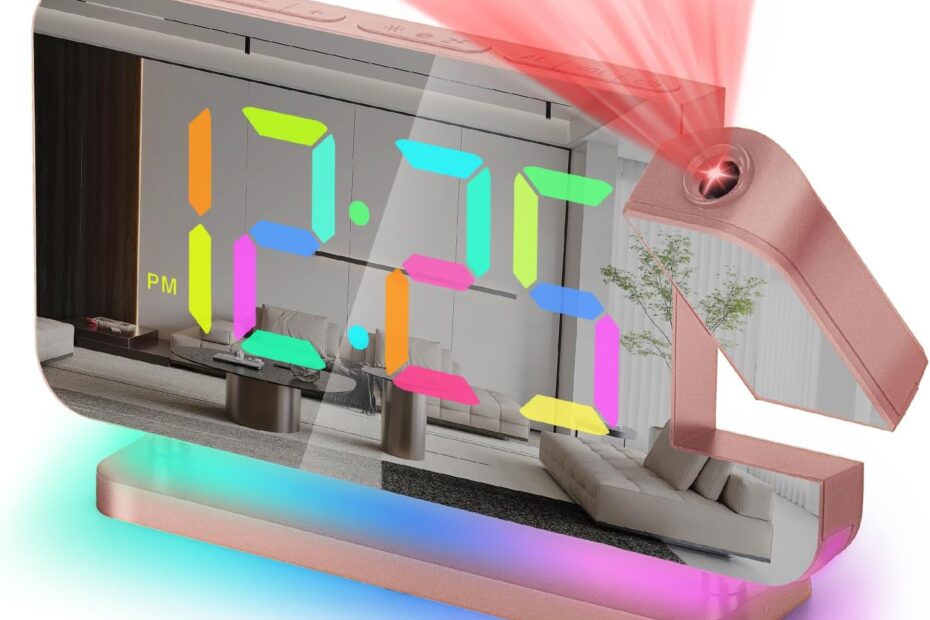 Illuminate Your Space: The Ultimate Rose Gold Projector Clock Review
