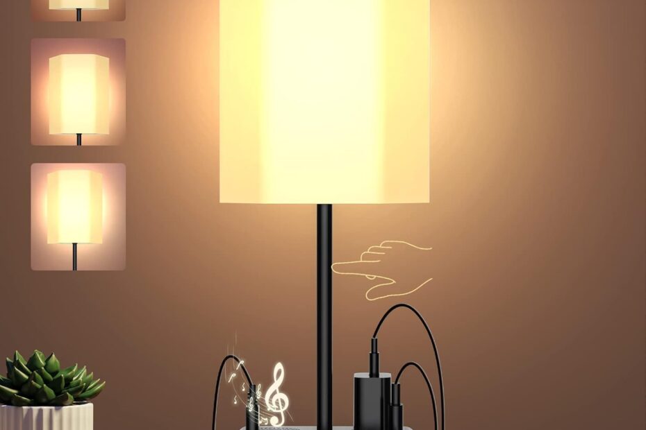 Illuminate Your Space: The Ultimate Table Lamp Alarm Clock with Charging Station
