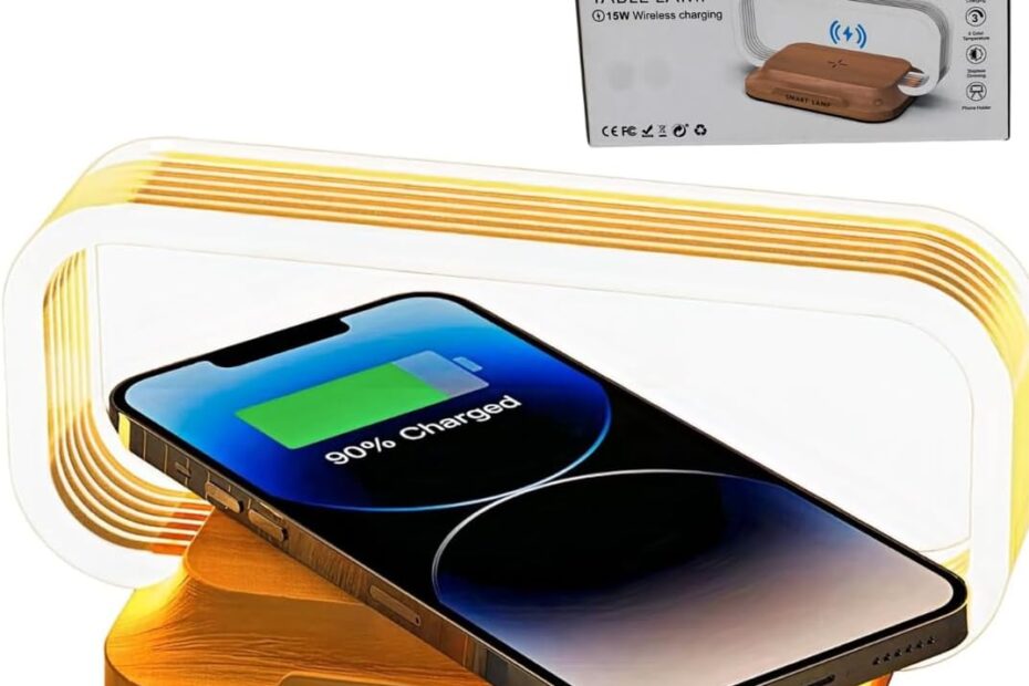 Illuminate Your Space: The Ultimate Touch Control Bedside Table Lamp with Wireless Charging