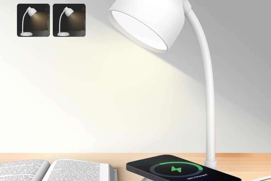 Illuminate Your Workspace: Review of the LED Desk Lamp with Bluetooth Speaker & Wireless Charger