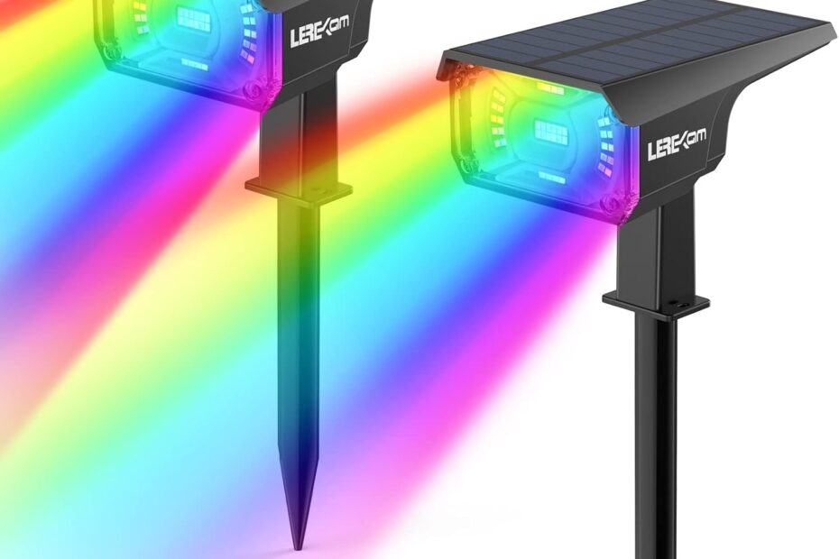 Illuminate Your Yard: Review of Solar-Powered RGB 40 LEDs Path Lights