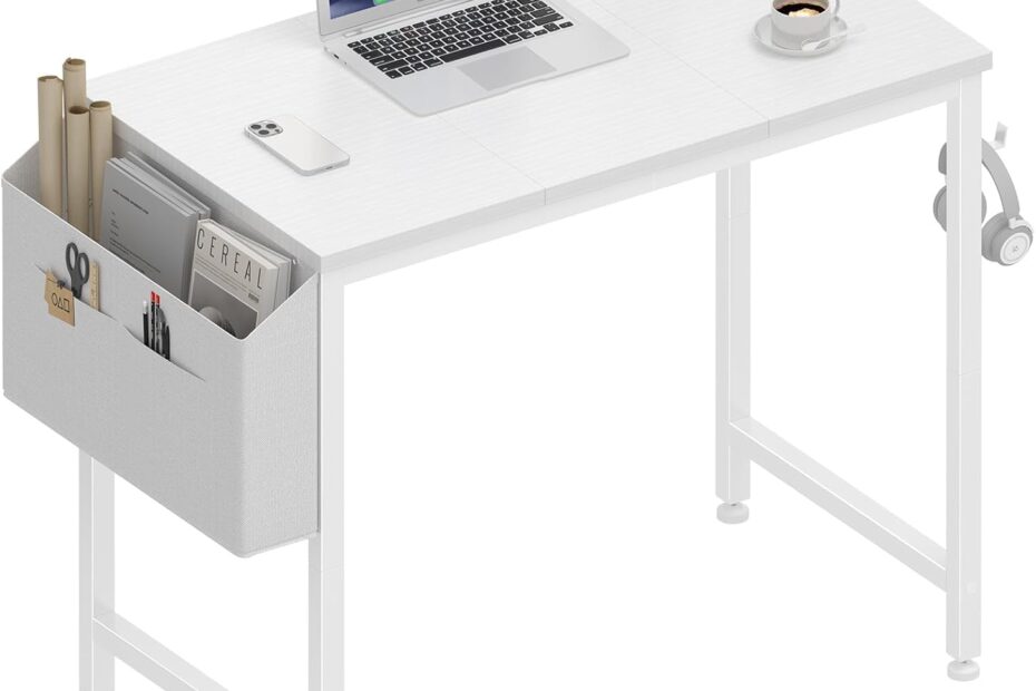 Maximize Space with the Lufeiya White Desk: Perfect for Kids & Small Rooms!