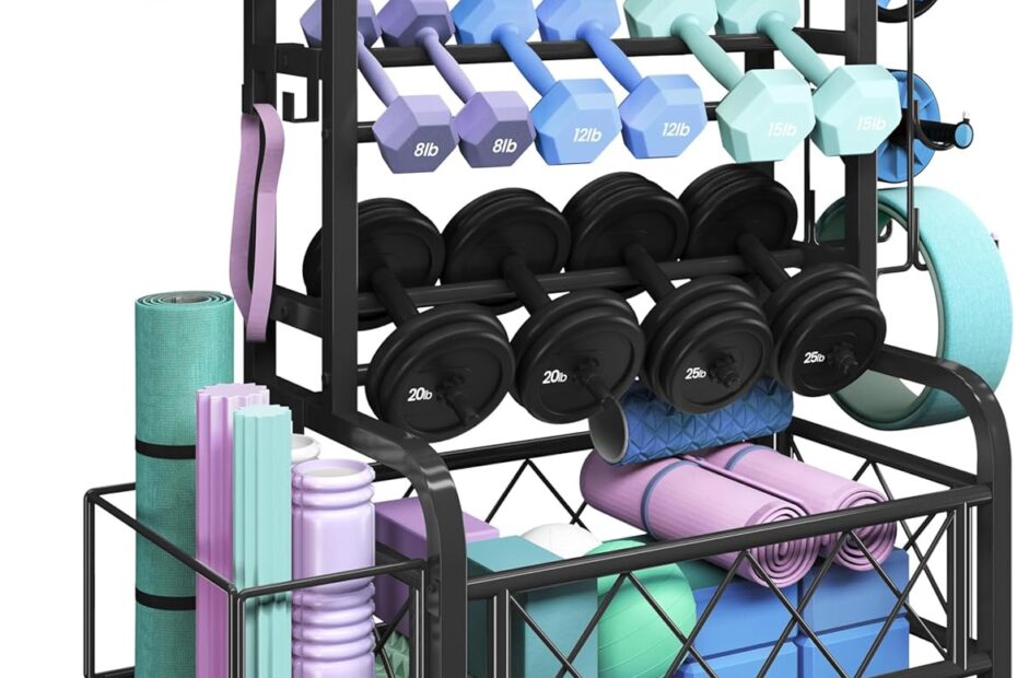 Maximize Your Home Gym: Review of the Yaheetech Dumbbell and Yoga Mat Storage Rack