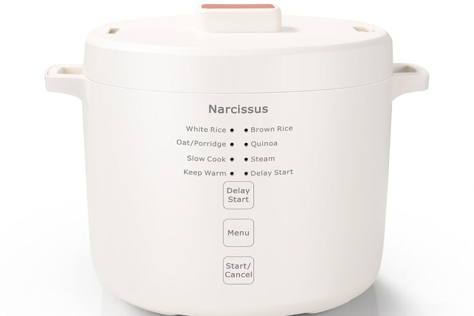 Narcissus 3.5-Cup Rice Cooker: Your Compact Kitchen Companion for Perfect Grains and More!