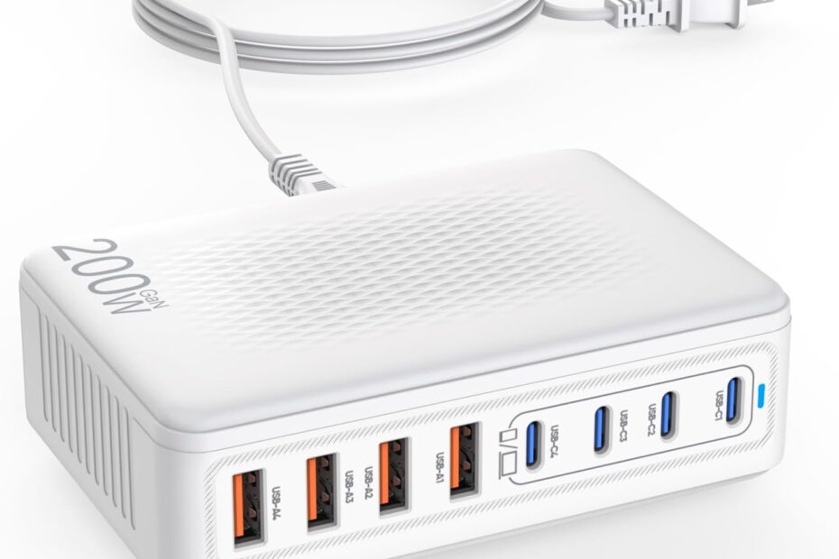 Power Up Perfectly: The 200W GaN USB C Charger Block for All Your Devices