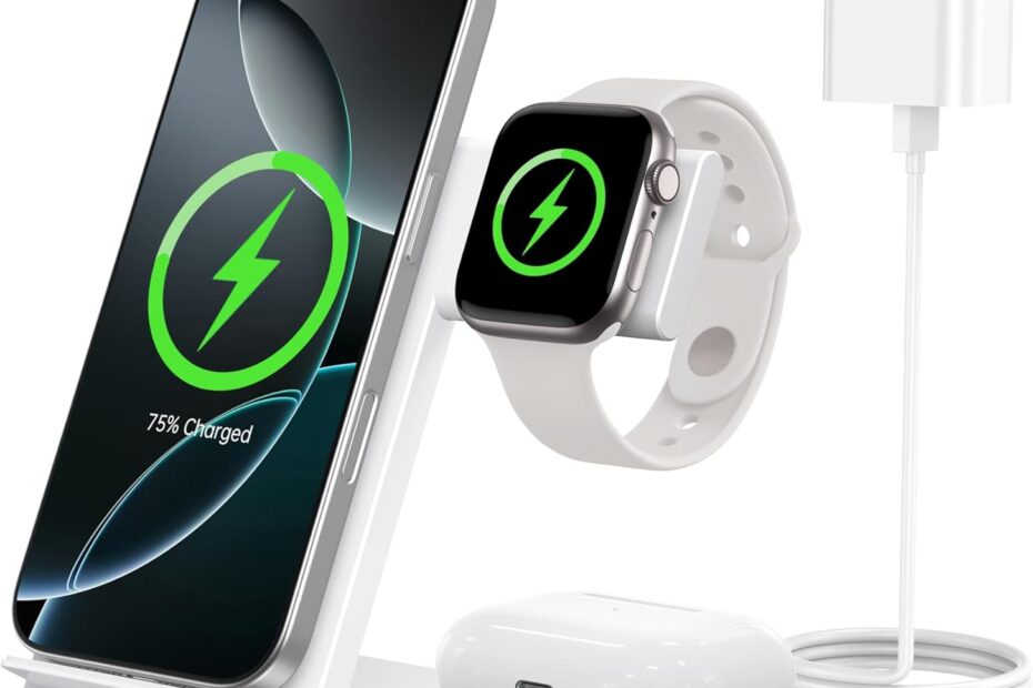 Power Up: The Ultimate 3-in-1 Charging Station for All Your Apple Devices!