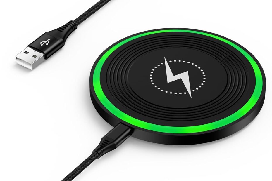 Rapid Power: The Ultimate 15W Wireless Charger for Your Samsung and iPhone!
