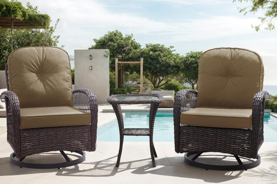 Relax in Style: Allewie 3-Piece Wicker Patio Bistro Set Review