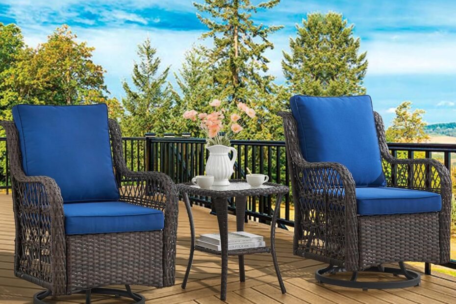 Relax in Style: GAOMON Outdoor Swivel Rocker Chair Set Review