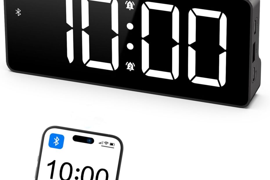 Rise & Shine: The Ultimate AMIR Bluetooth Alarm Clock Review for Heavy Sleepers!