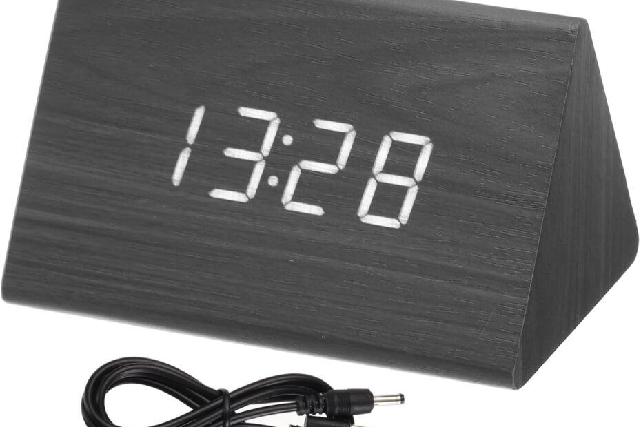 Sleek and Functional: Review of the uxcell Wooden Alarm Clock