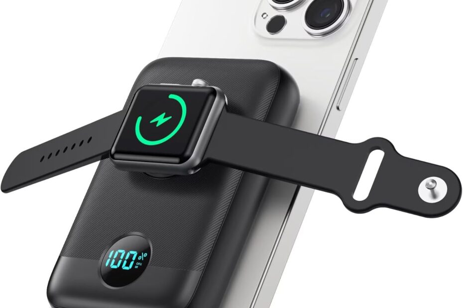 Stay Charged Anywhere: The Ultimate Magnetic Portable Charger for iPhone and Apple Watch