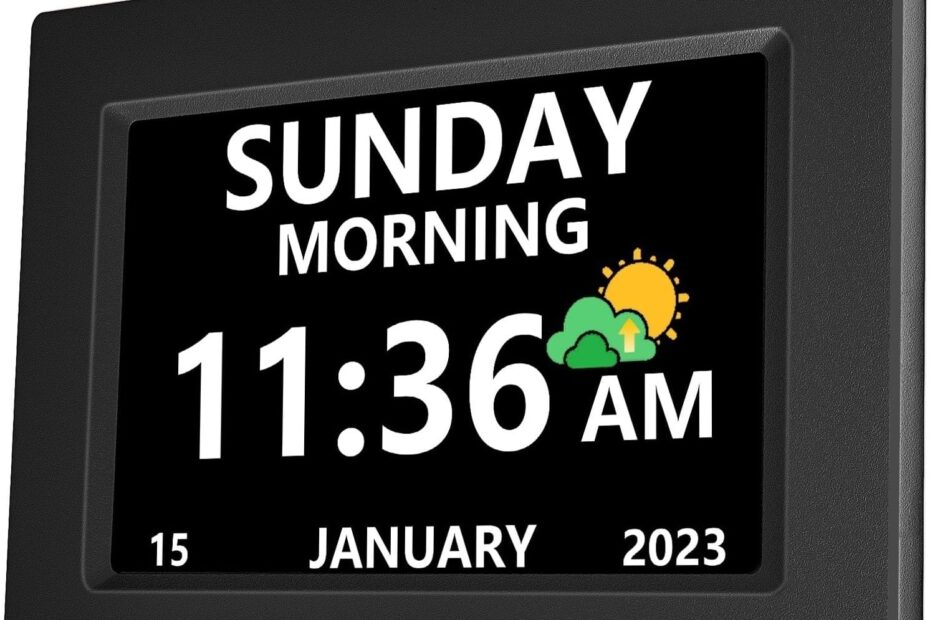 Stay on Time: The Ultimate 7 Inch Digital Clock for Seniors with Alzheimer's and Dementia