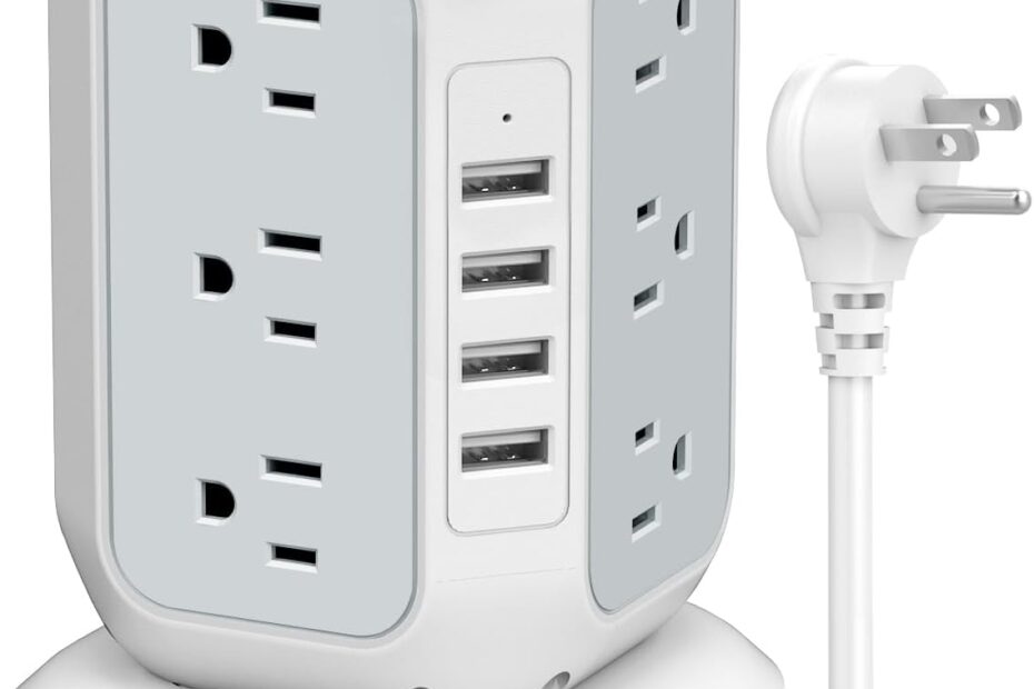 Stay Powered Up: Review of the AiJoy Power Strip Tower with USB Ports