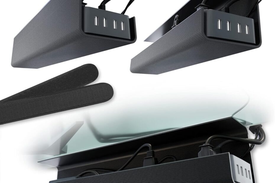 Streamline Your Workspace: The Ultimate No-Screw Under Desk Cable Management Solution