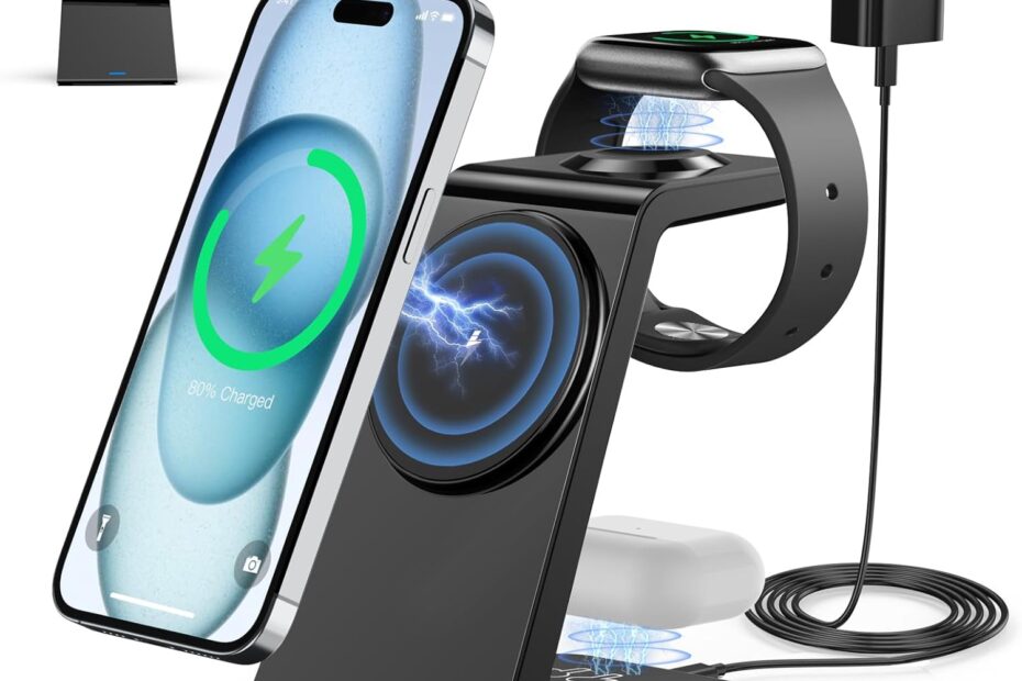 The Ultimate 3-in-1 Magnetic Wireless Charger: Review of the Apple-Compatible Charging Station!