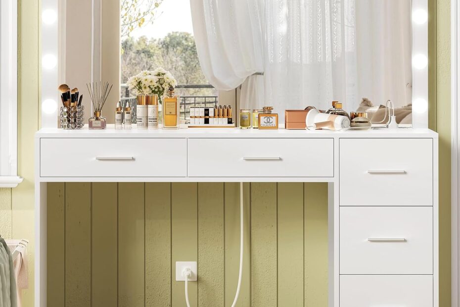 Transform Your Beauty Routine: Usikey 47.2" Lighted Vanity Desk Review