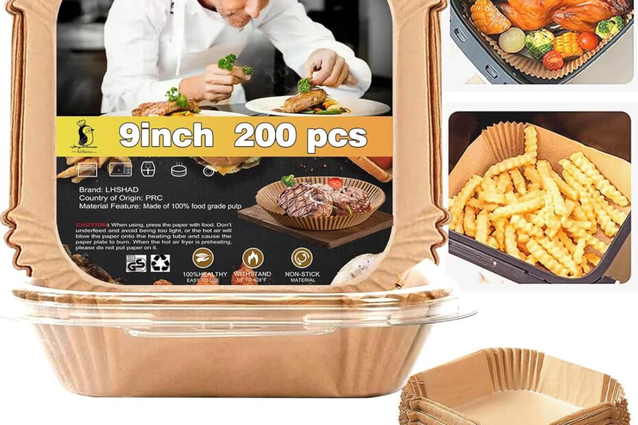 Transform Your Cooking: 200 Count Air Fryer Liners for Perfect, Easy Meals!