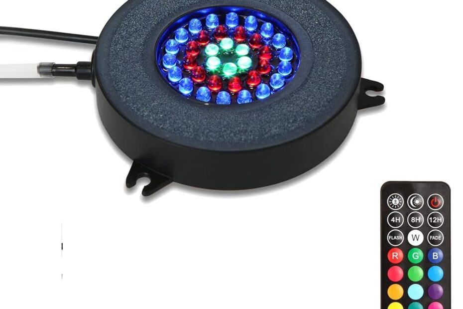 Transform Your Fish Tank: Review of the LED Aquarium Air Bubble Light with 36 Color-Changing LEDs
