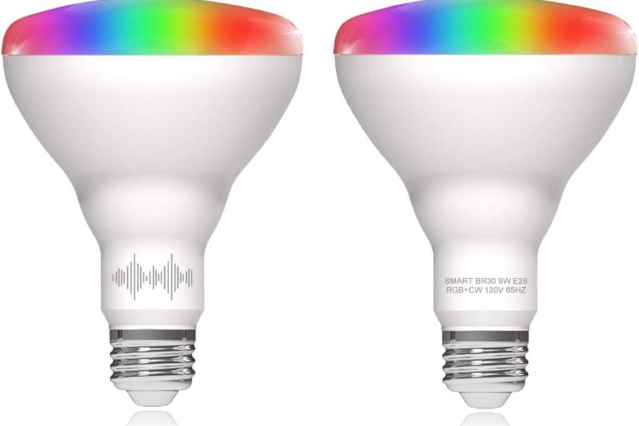 Transform Your Home with BR30 Smart WiFi LED Bulbs: Vibrant Colors & Voice Control!