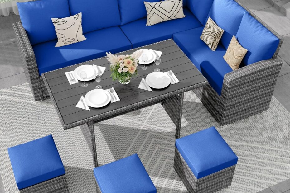 Transform Your Outdoor Space: A Review of the IDEALHOUSE 9 Seat Patio Furniture Set