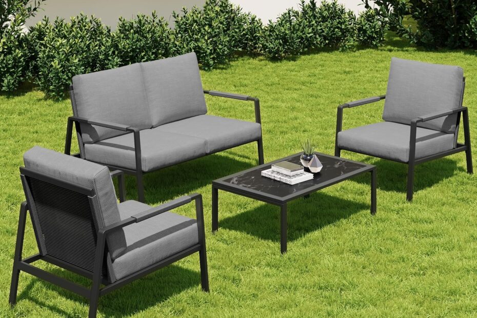 Transform Your Outdoor Space: EAST OAK 4-Piece Waterproof Patio Set Review