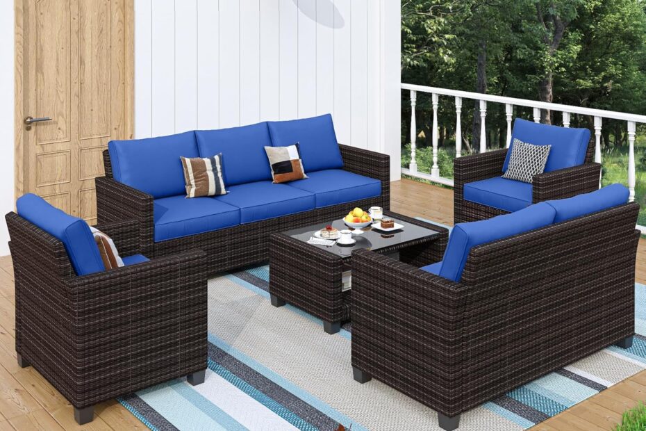 Transform Your Outdoor Space: GAOMON 5-Piece Rattan Patio Furniture Set Reviewed