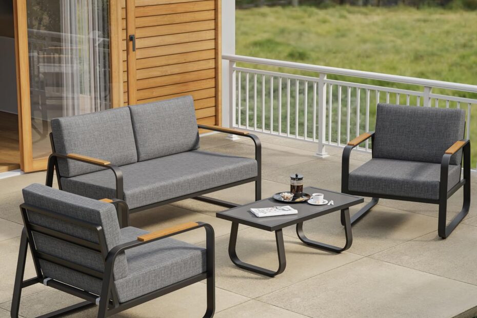 Transform Your Outdoors: EAST OAK 4-Piece Patio Furniture Set Review!