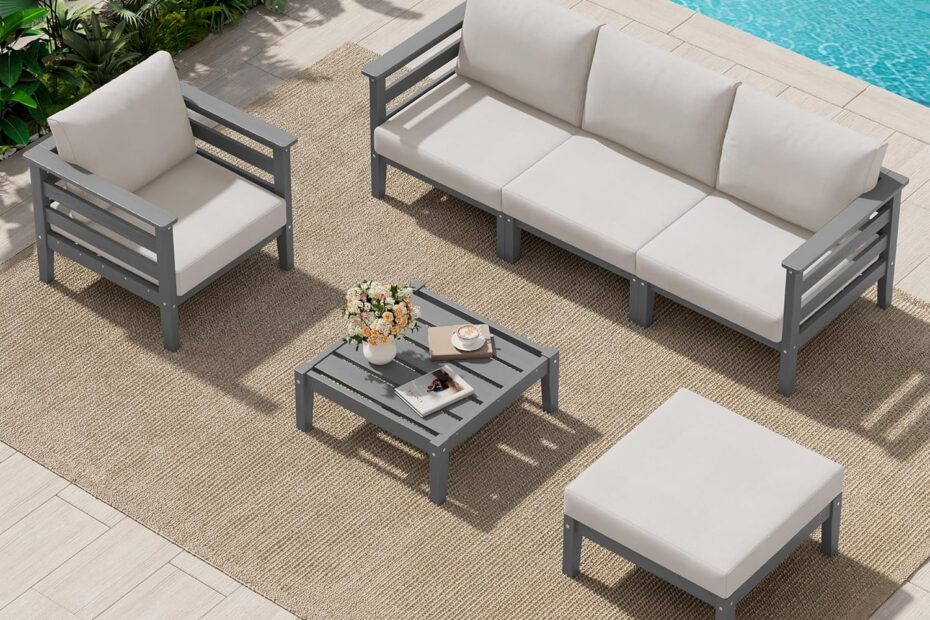 Transform Your Outdoors: SERWALL HDPE 6-Piece Patio Furniture Set Review