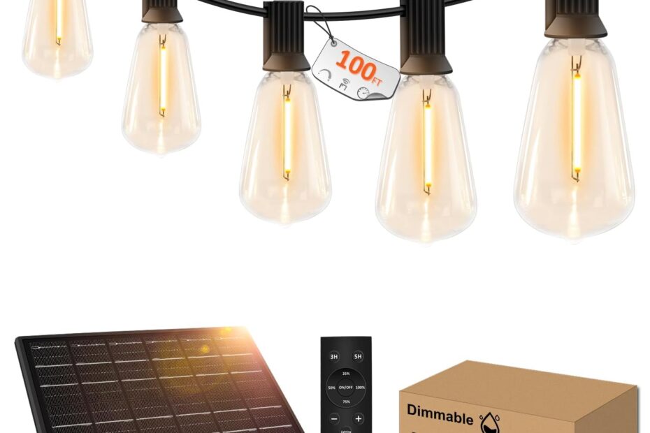 Transform Your Outdoors: The Ultimate Review of 100ft Solar Outdoor String Lights!
