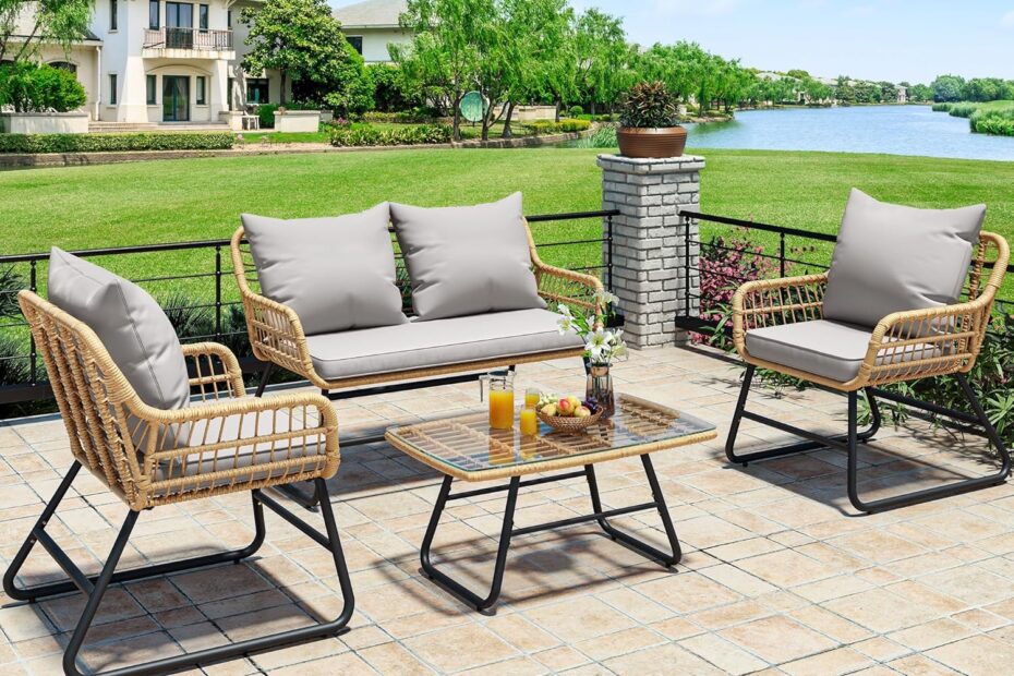 Transform Your Outdoors: YITAHOME 4-Piece Wicker Bistro Set Review