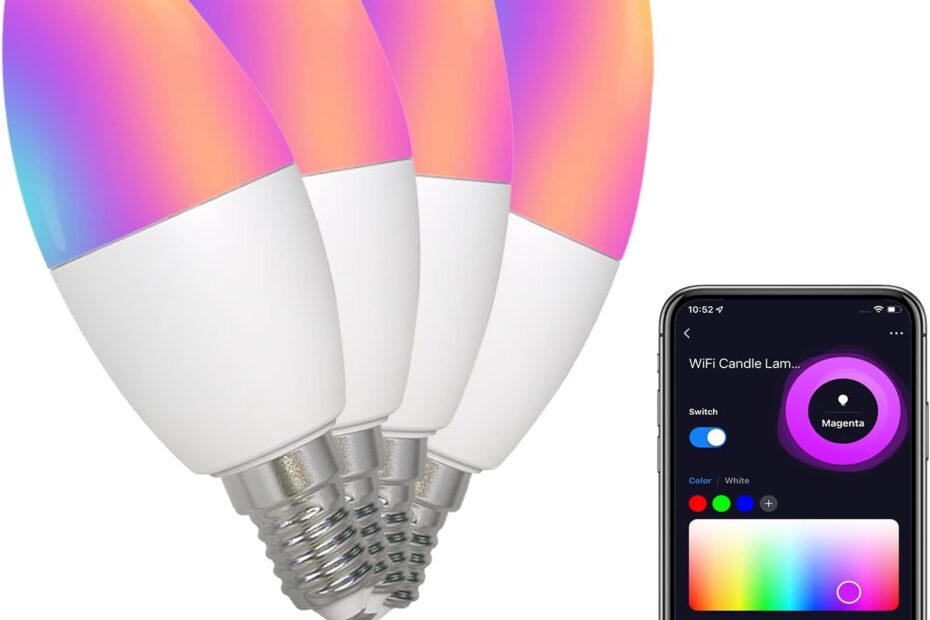 Transform Your Space: MoesGo WiFi Smart Candelabra LED Bulbs Review