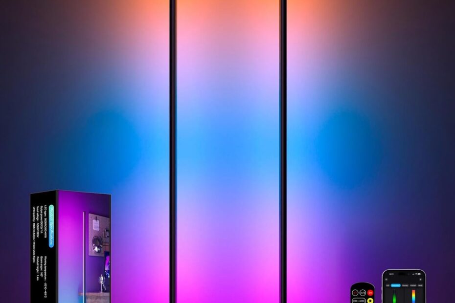 Transform Your Space: Review of the 2 Pack LED Corner Floor Lamps with Remote and APP Control