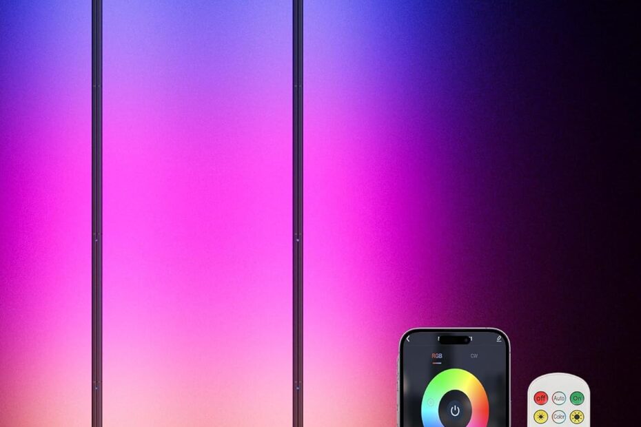 Transform Your Space: Review of the 2PCS RGB+W Corner Floor Lamp with Smart Controls