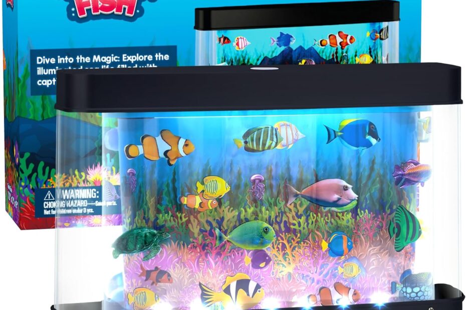 Transform Your Space with the Enchanting Artificial Fish Tank: A Review of the Ultimate Virtual Ocean Toy!