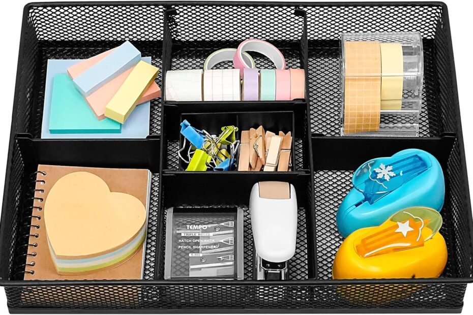Transform Your Workspace: CAXXA Mesh 3 Slot Desk Drawer Organizer Review
